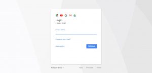 Página do Gmail.